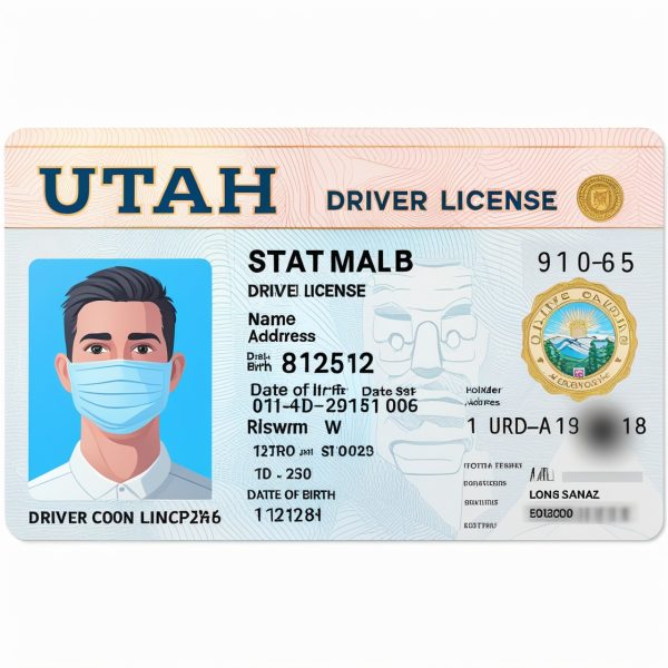 Utah Driving License PSD Template  V1