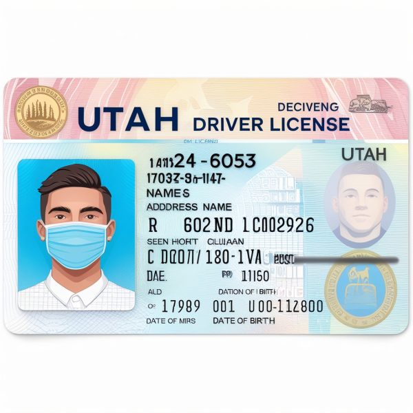 Utah Driving License PSD Template  V3