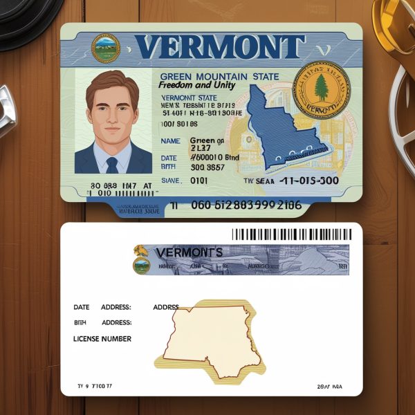 Vermont  Driving License PSD Template  V2